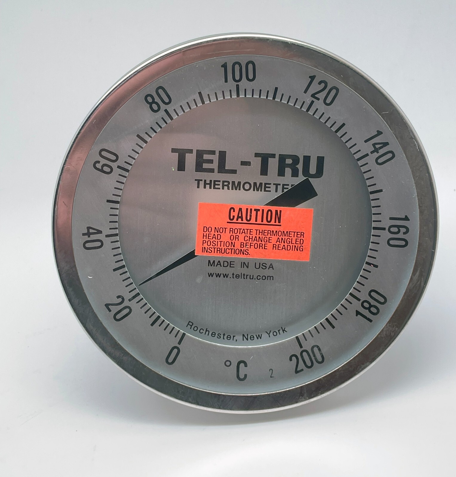 Tel-tru AA575R Bimetal Thermometer 3.5in 7.5in 0-200c 1/2in NPT 42100478
