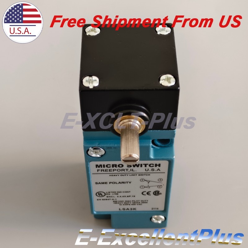 For Honeywell LSA3K Micro Switch Heavy Duty Limit Switch Rotary Lever 10A 600VAC