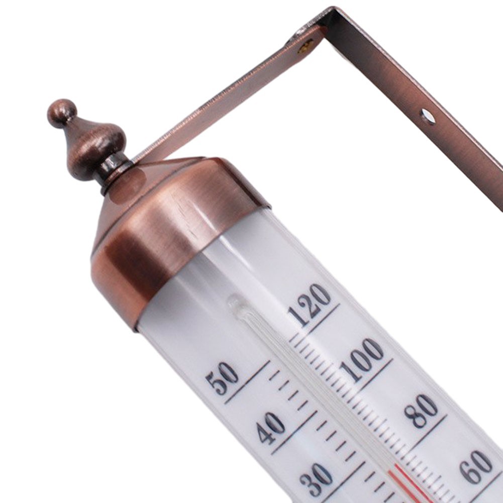 Cordless Indoor Outdoor Thermometer 10 Inch Dual Scale Steel Construction