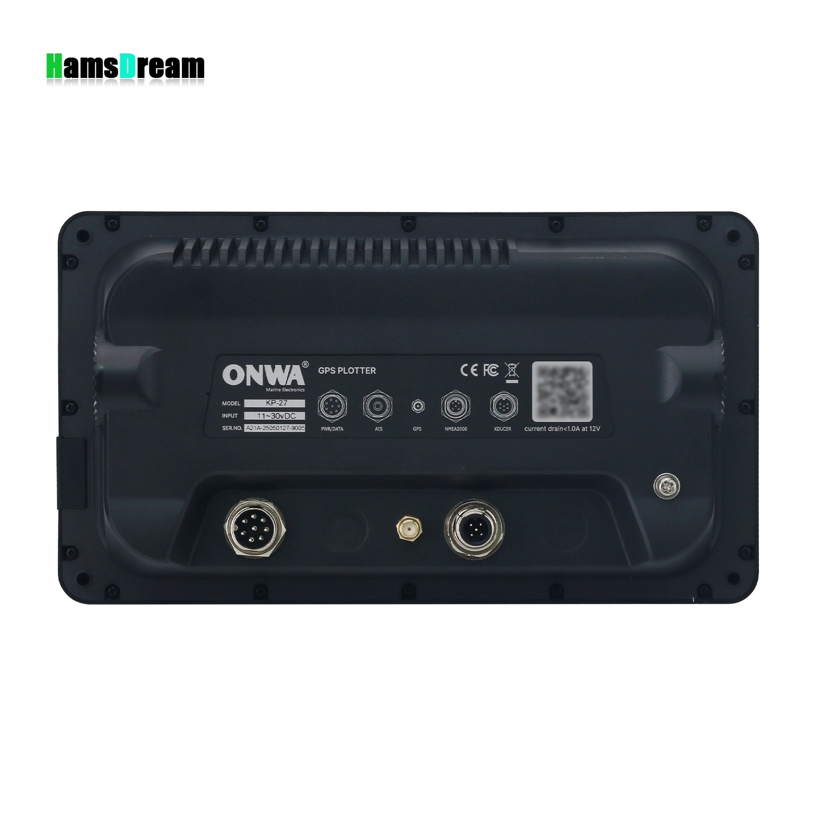 ONWA KP-27 7″ 800×480 GPS Chart Plotter Marine Chartplotter w/ GPS Antenna