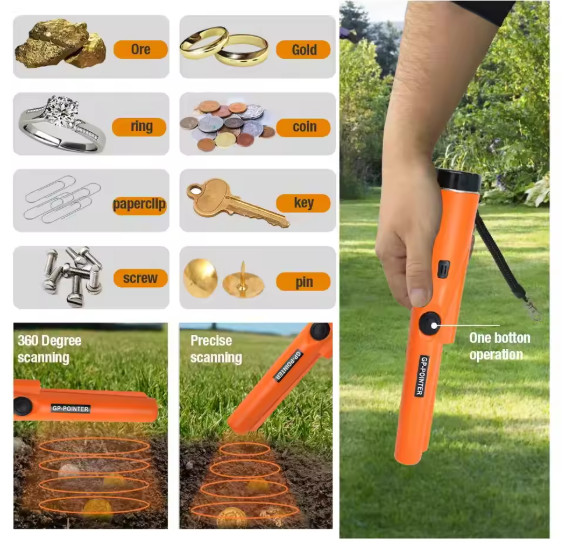 Metal Detector HandHeld Pro Pinpointer Pointer Probe Waterproof Sensitive Tester