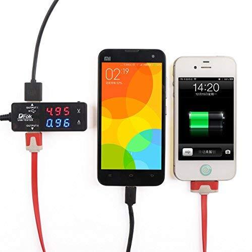 Usb Tester Usba 2.0 Digital Multimeter Dual Usb Output Ports Pd Qc 3.0 Color Led