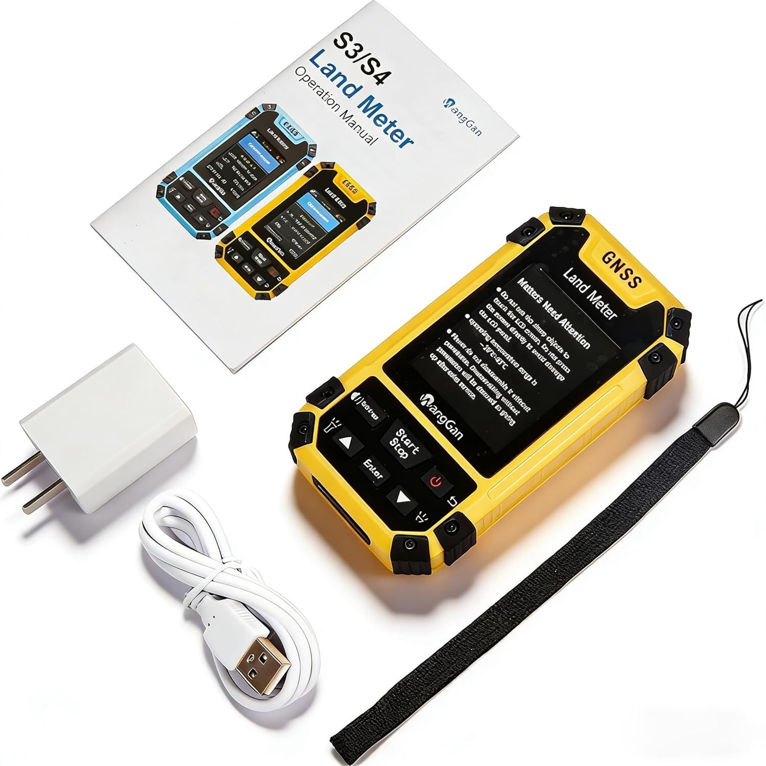 Handheld GPS Land Meter, High-Accuracy GNSS Surveying Equipment, IP65 Waterproof