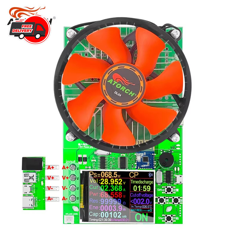150W 20A Battery Capacity Tester USB Electronic Load Discharge Monitor with PC