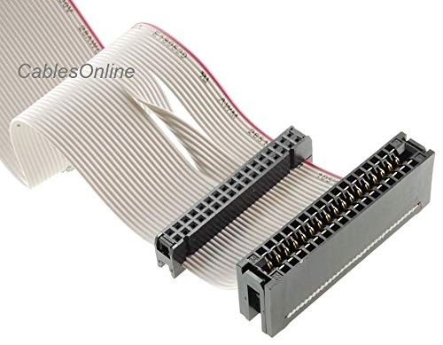 CablesOnline 24inch Universal Floppy Drive Ribbon Cable for 3.5 or 5.25in Dri…