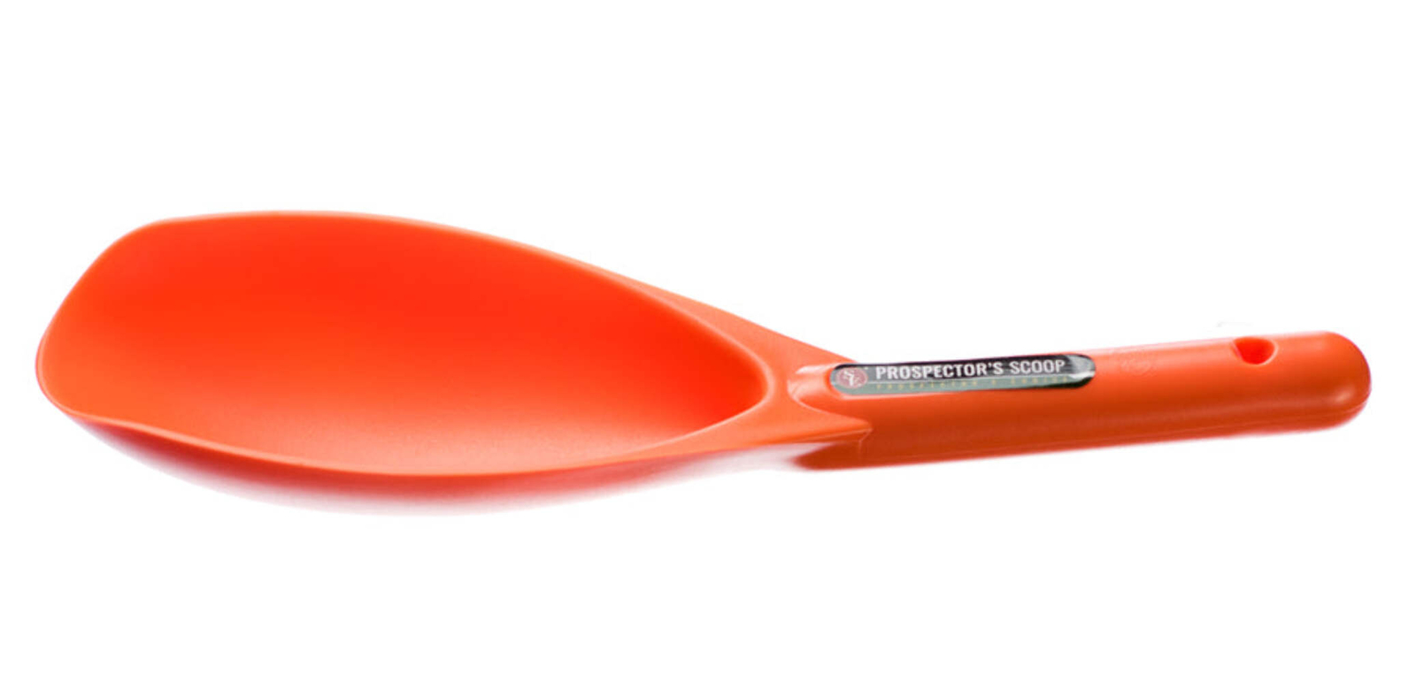 Orange Prospector’s Pay Dirt Scoop Gold Panning Dredging Sluicing Pan Nuggets