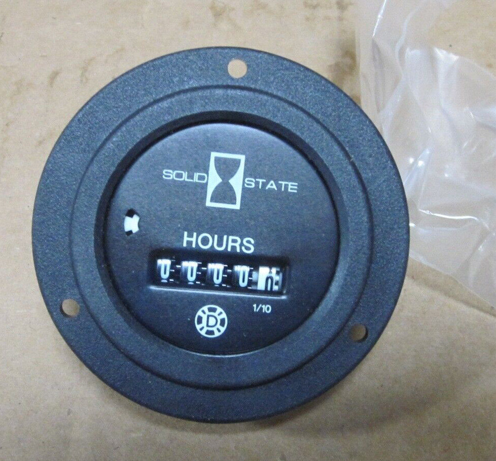 Datcon Hour meter Meter 12/24VDC Made in USA-Fits 2″ opening