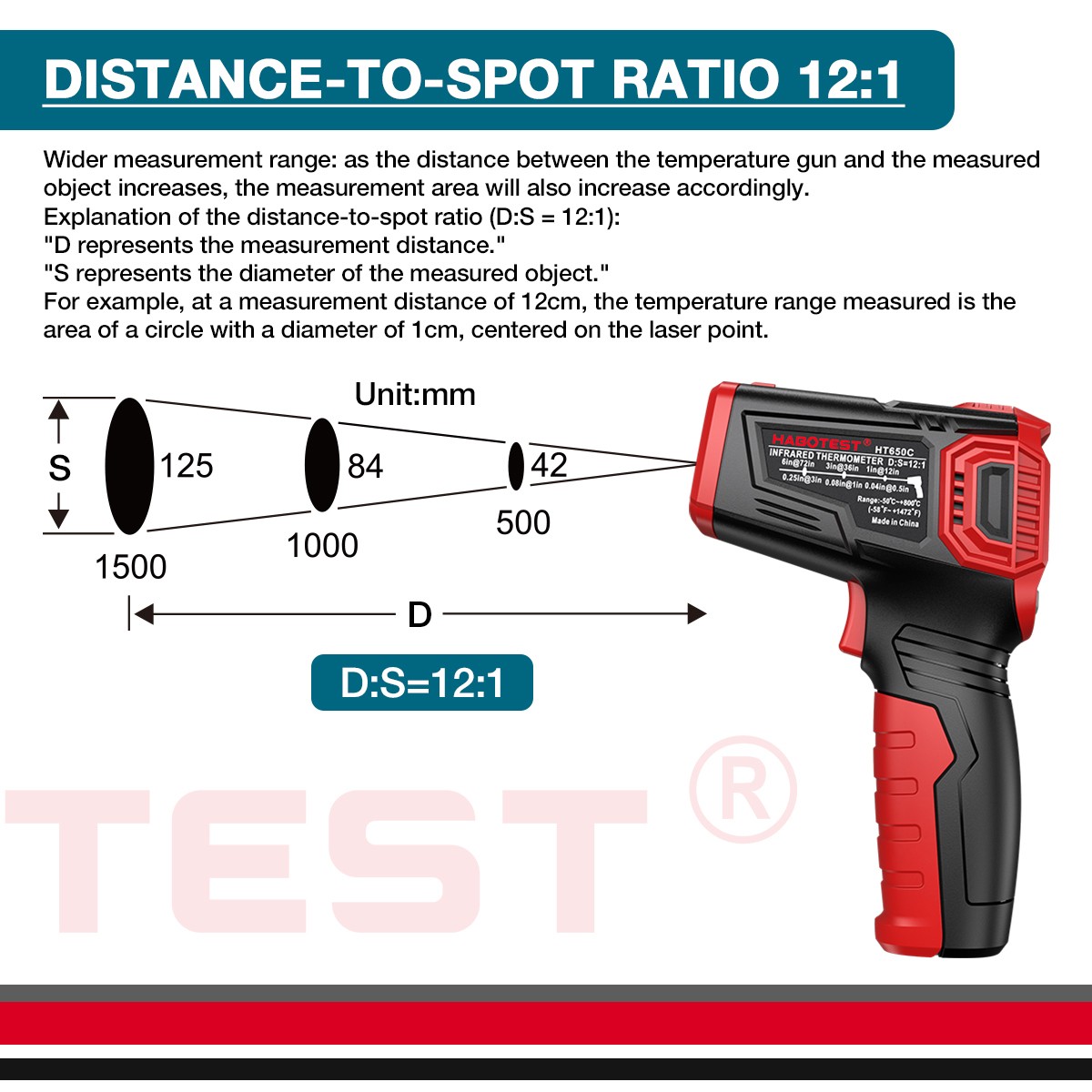 Handheld Infrared Digital Laser Thermometer Temperature Gun Non-contact