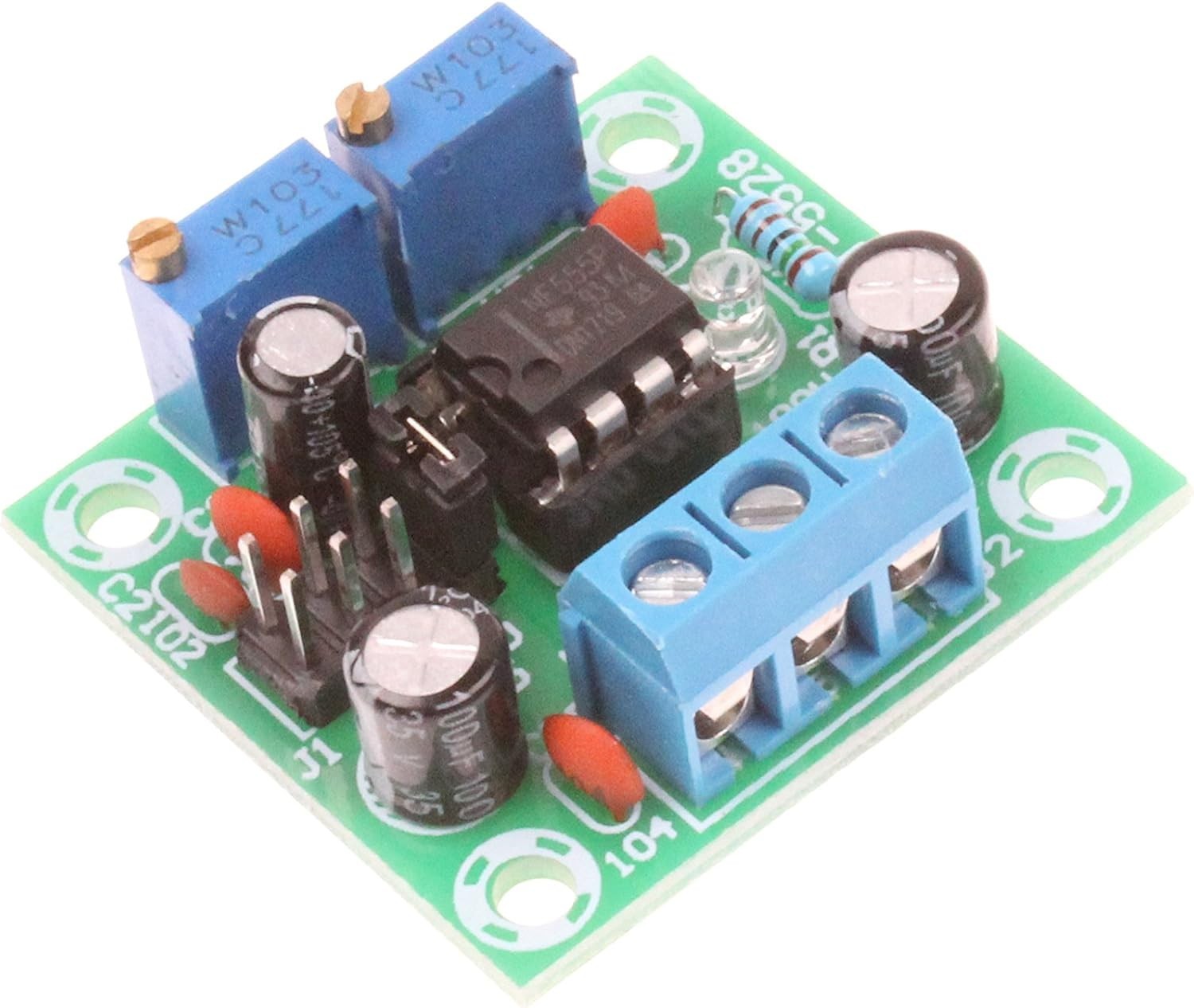 NE555 Pulse Module Rectangular Square Wave Signal Generator 1Hz-200kHz Freque…