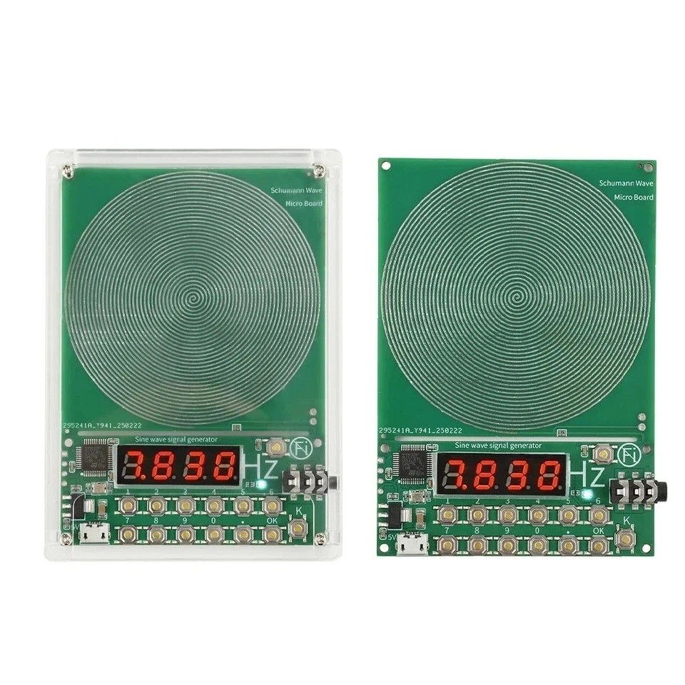 For Schumann Wave Generator Pulse Sine Frequency+Audio Output Connector+Case