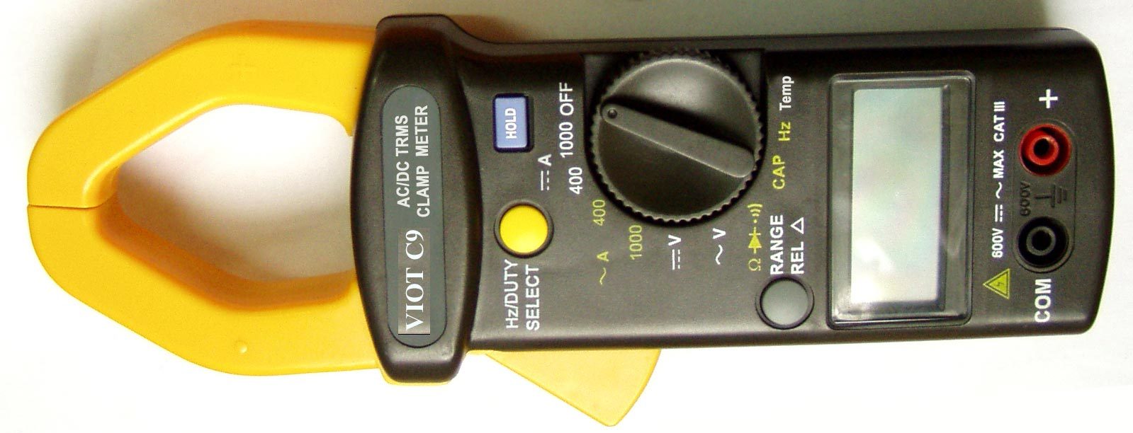 TRMS AC DC Clamp Meter Ammeter Digital Multimeter+Capacitor Tester HVAC Tool New