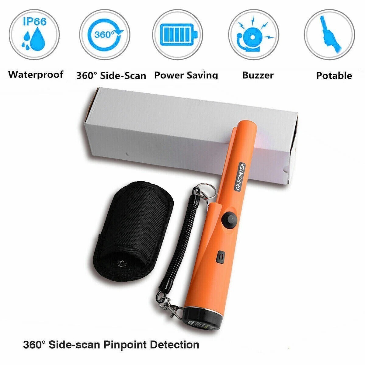 Metal Detector HandHeld Pro Pinpointer Pointer Probe Sensitive Tester Waterproof
