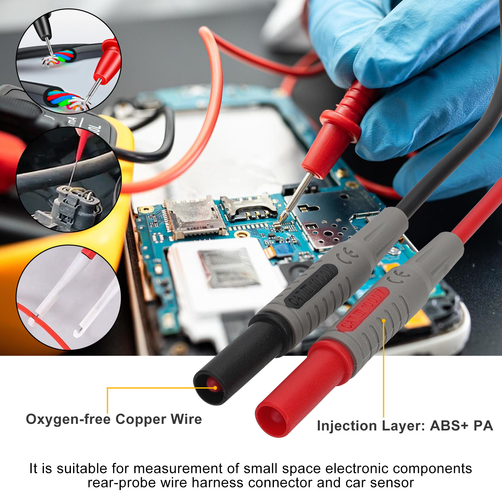 23 in 1 Multimeter Test Lead Kit for Meter Electrical Alligator Clip Probe