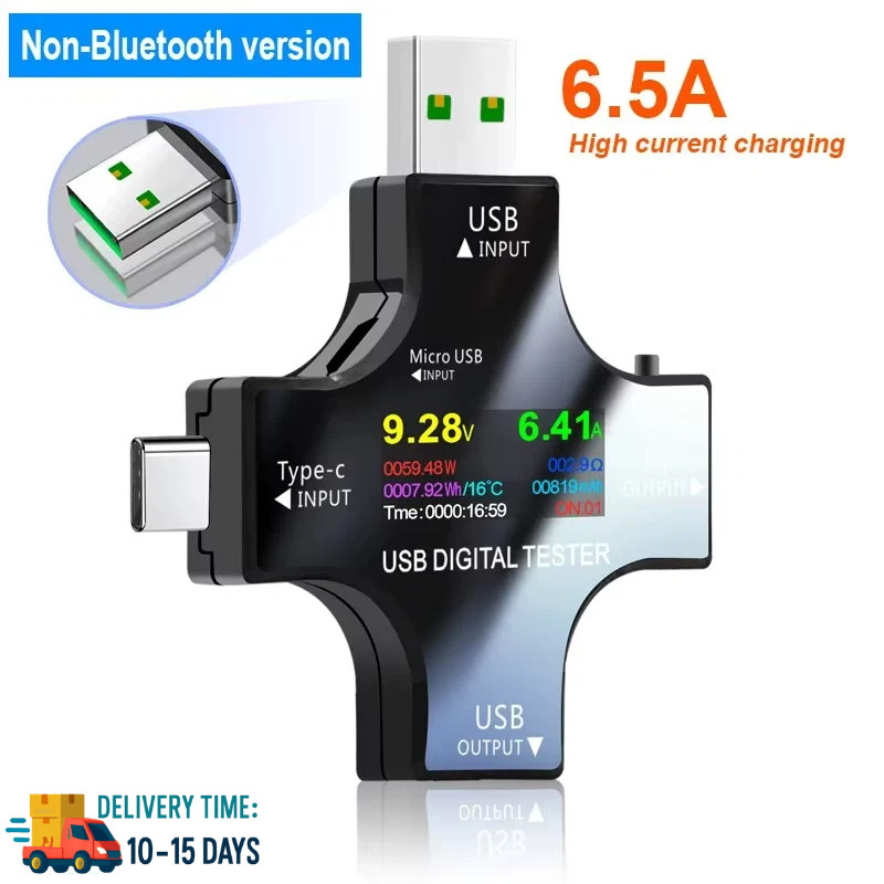 ‌USB Tester Type-C PD Digital Capacity Meter 8A Voltage Current Monitor Power