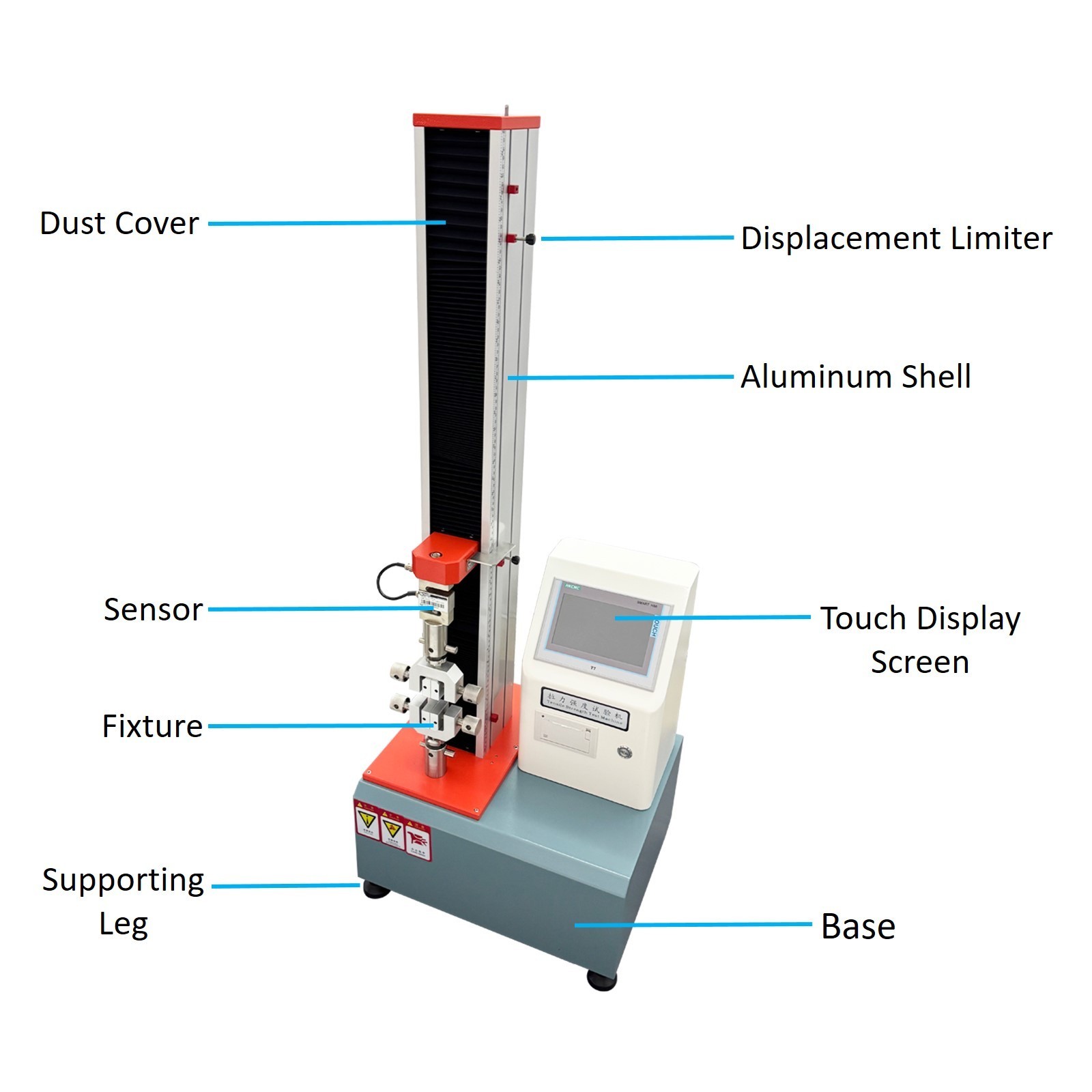 110V 200KG Electric Tensile Strength Testing Machine Universal Material Tester