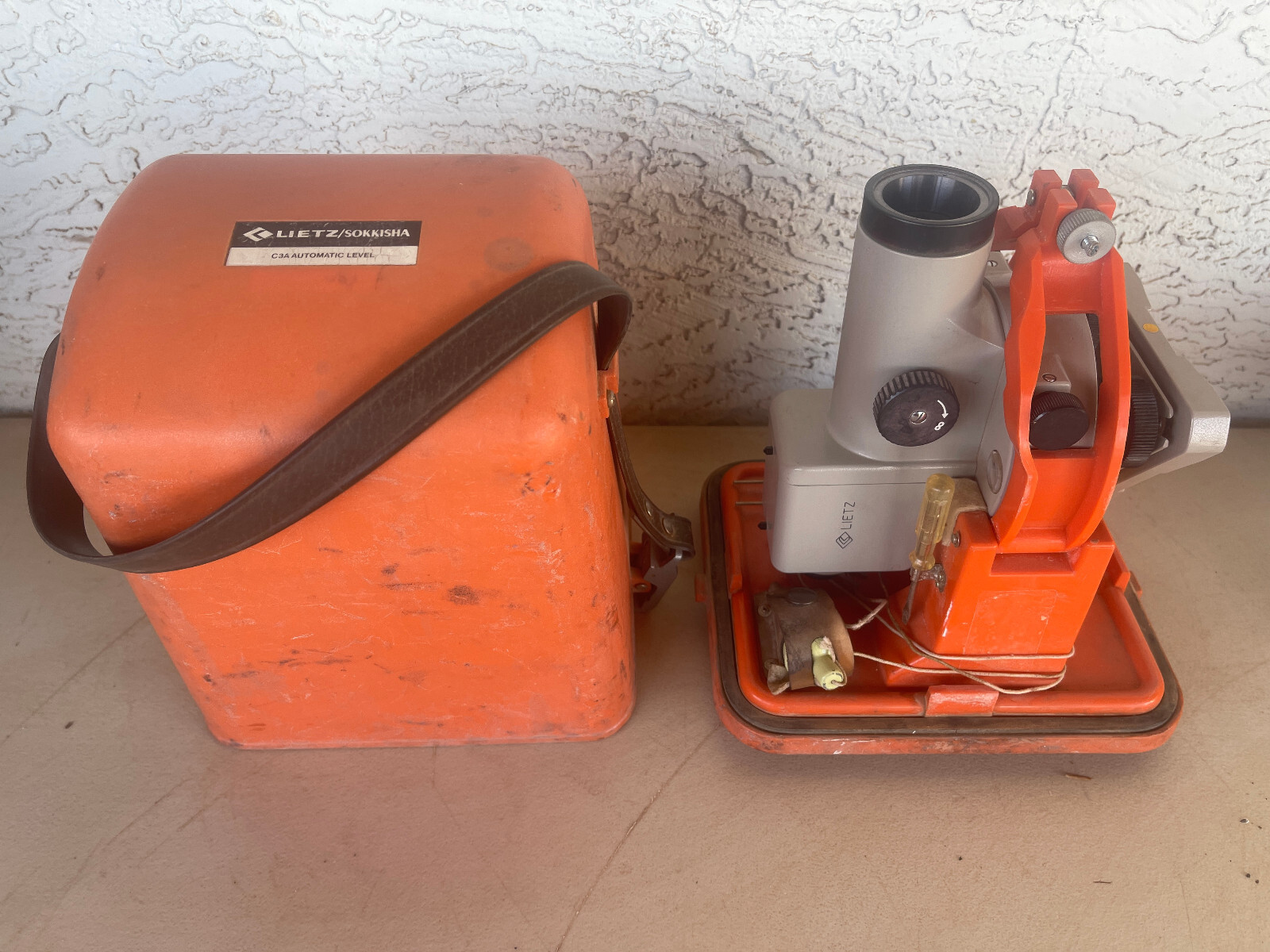 Lietz Sokkisha Automatic Level C3A Hard Case & Pentax Tripod Engineer Surveyor