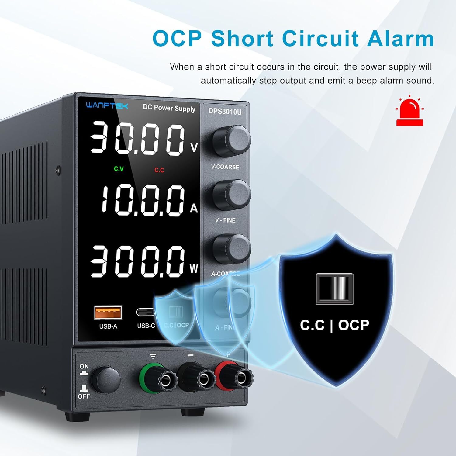 DC 0~30V 0~10A Adjustable Lab DC Power Supply Bench Switching Variable Precision