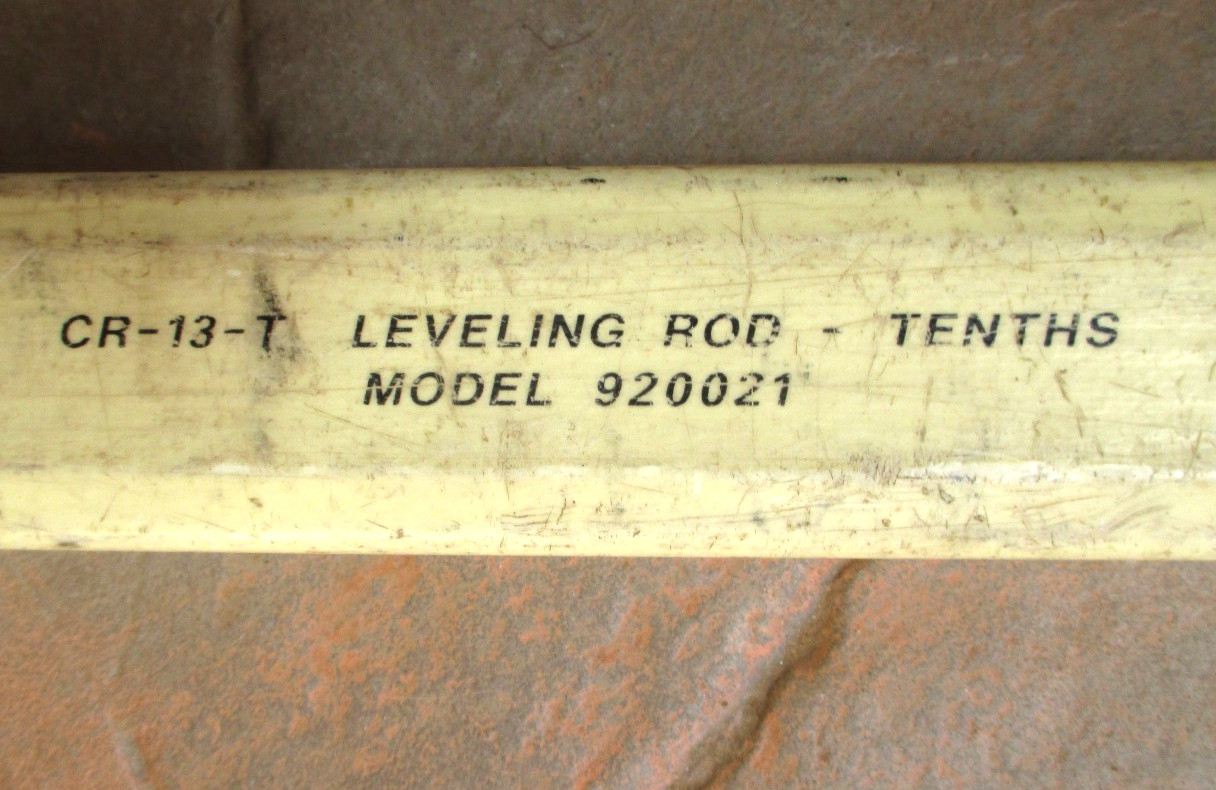 Crain Survey Surveyor Level Leveling Fiberglass Grade Rod. CR-13-T TENTHS 920021