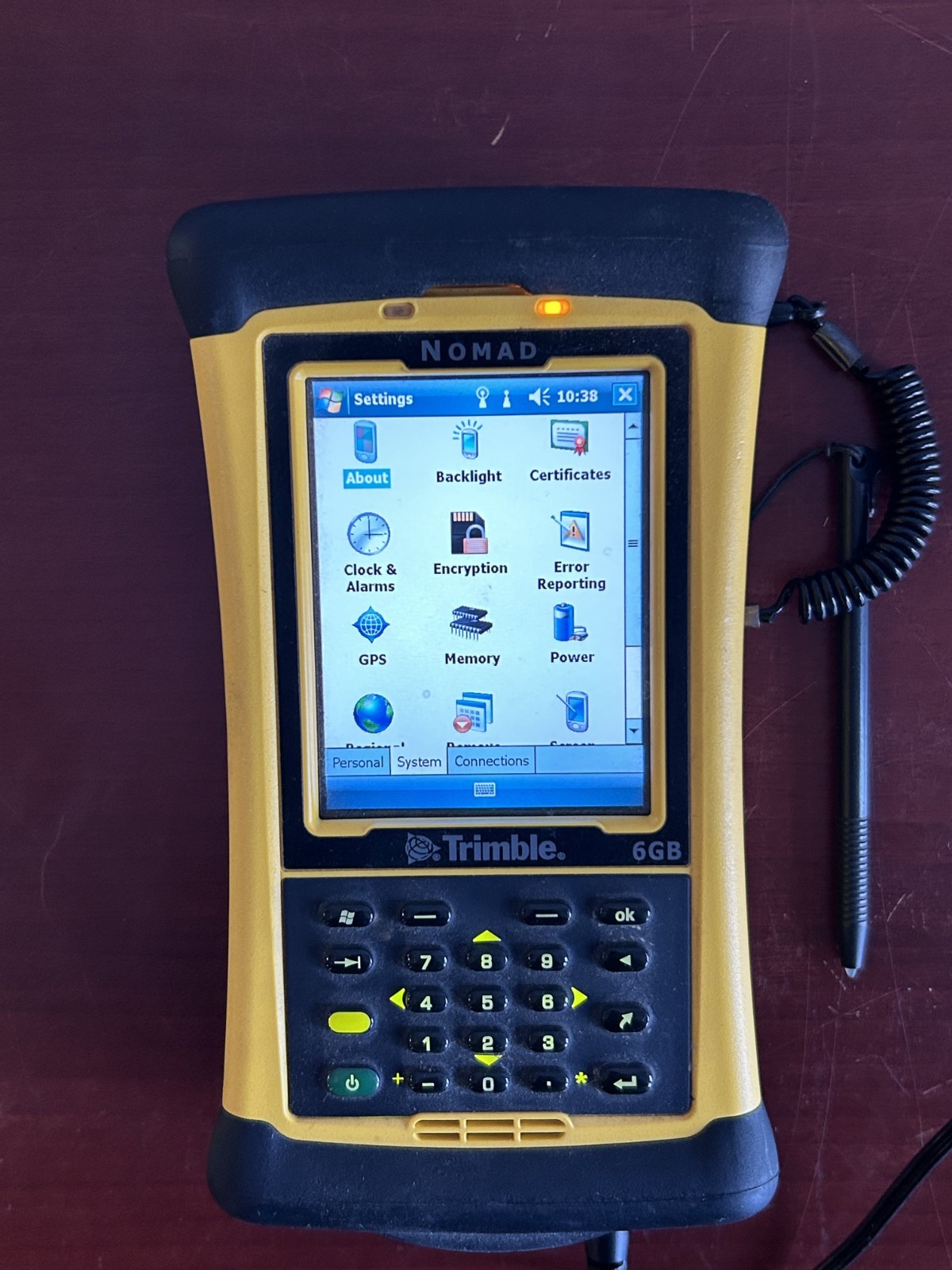Trimple Nomad 6GB Rugged Handheld Data Collector w/ Programs Office Arc + Power