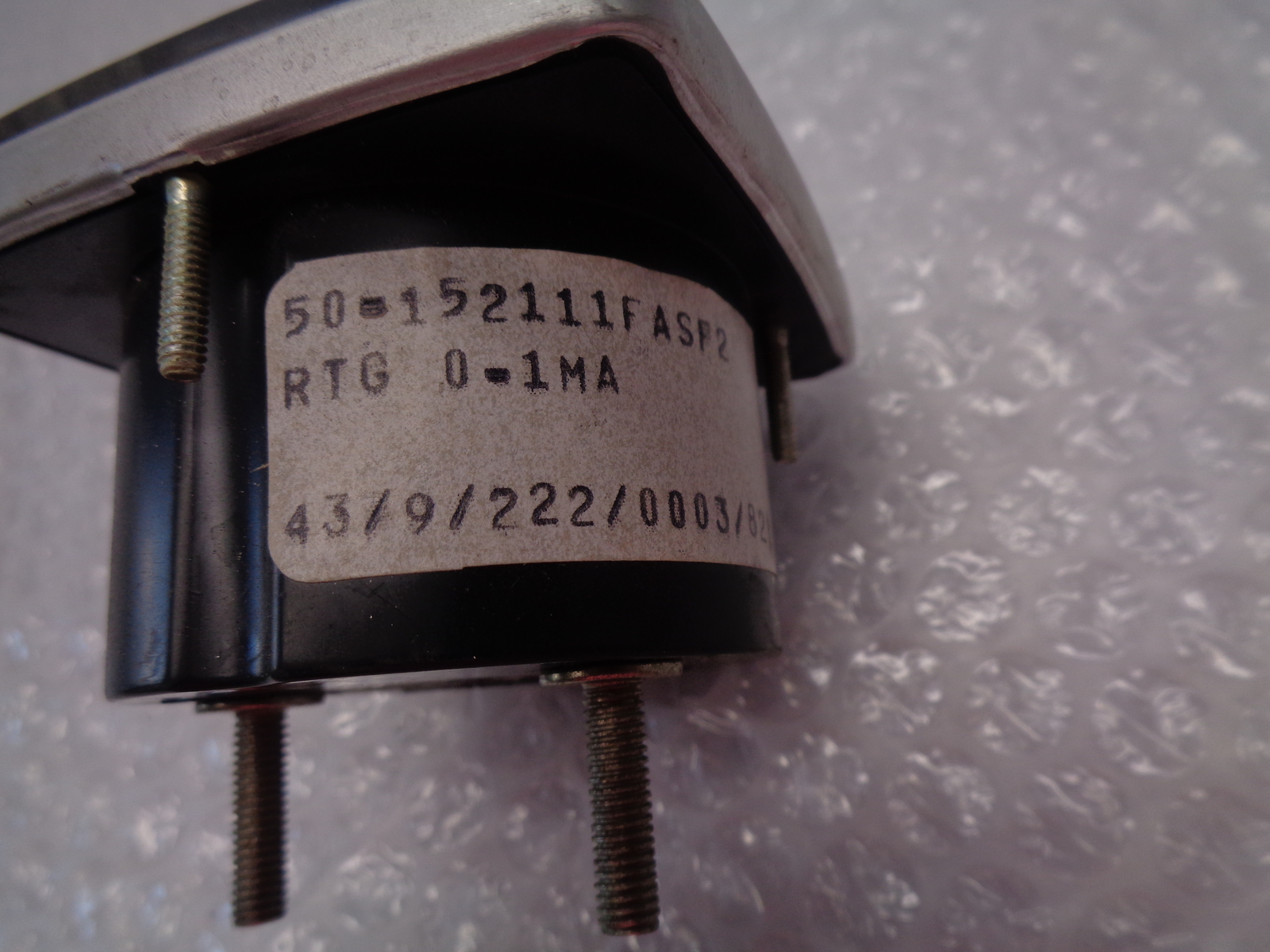 GENERAL ELECTRIC 50-152111FASF2 RTG-0-1-MA PANEL METER NSNP