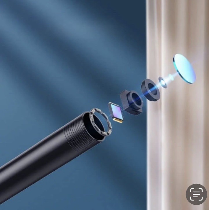 Endoscope Camera with Light 1920P HD Android and iOS 8 LED 6FT Semi-Rigid Snake