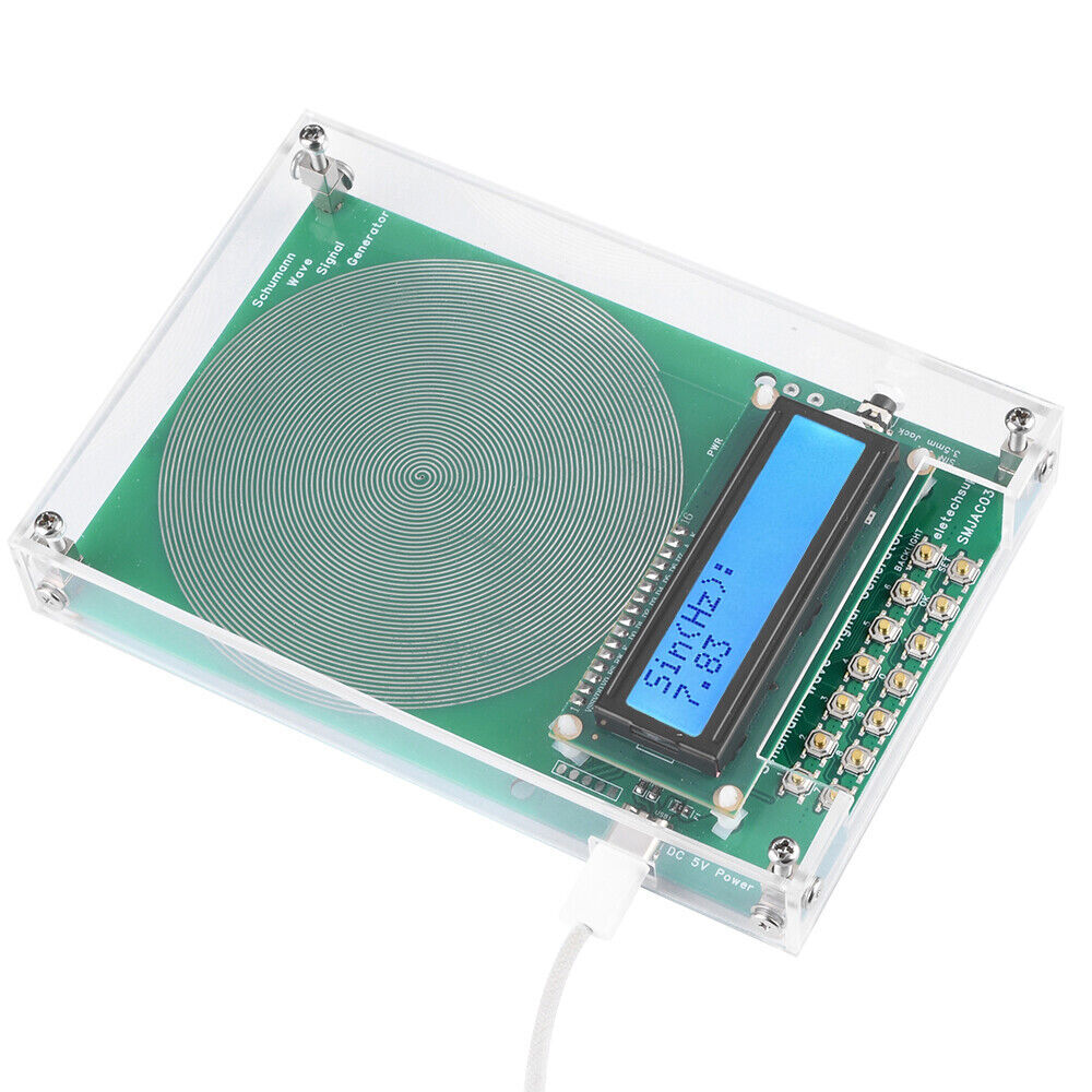 USA For Schumann Wave Generator Pulse Sine Frequency+Audio Output Connector+Case