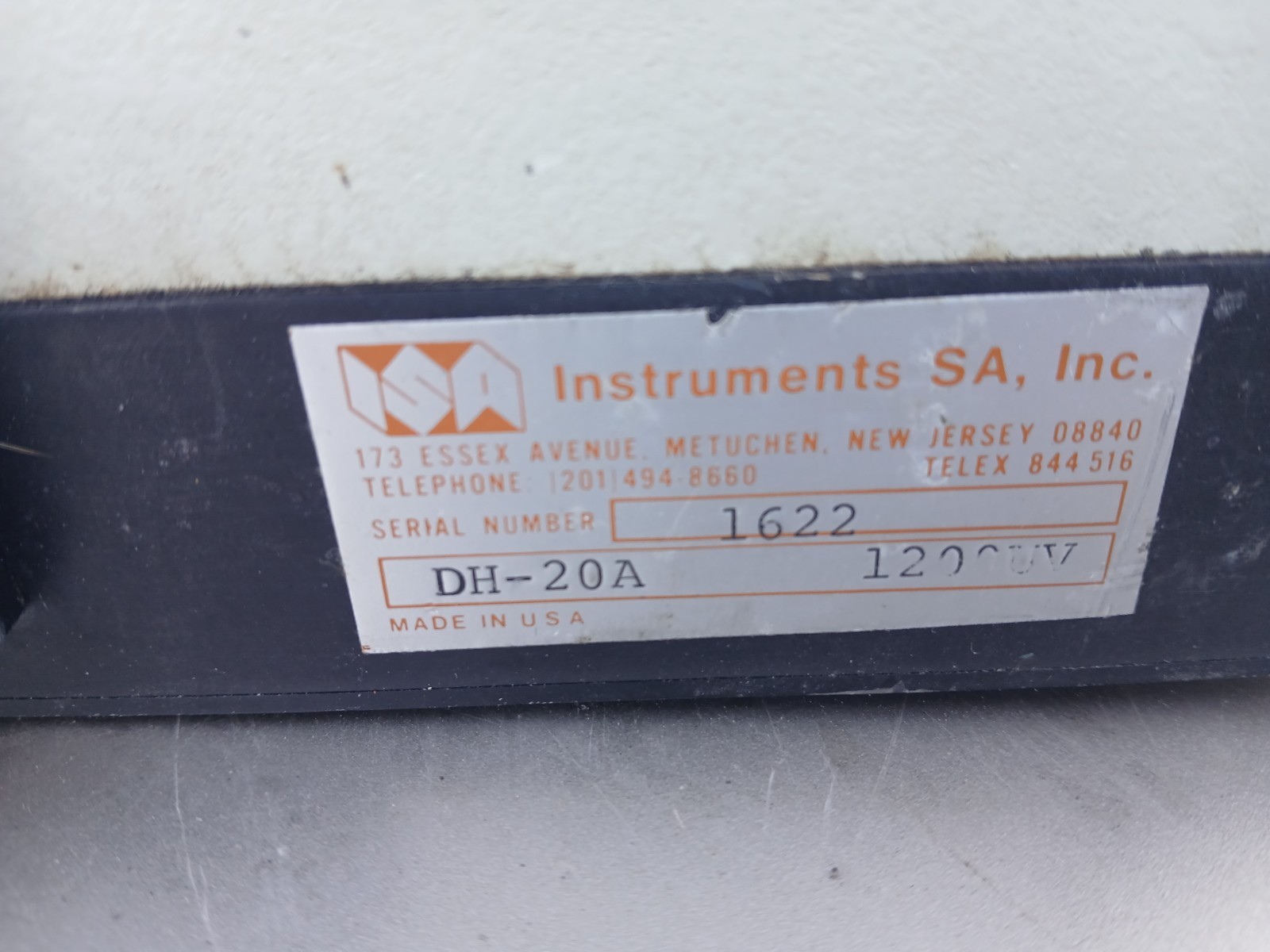 Instruments SA, # DH-20a, Double Monochromator