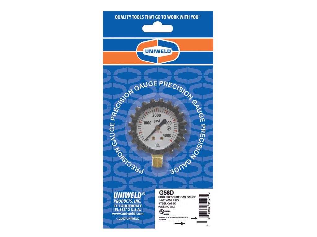 Uniweld G56D – Oxygen Contents Gauge, 1.5in with 1/8in NPT
