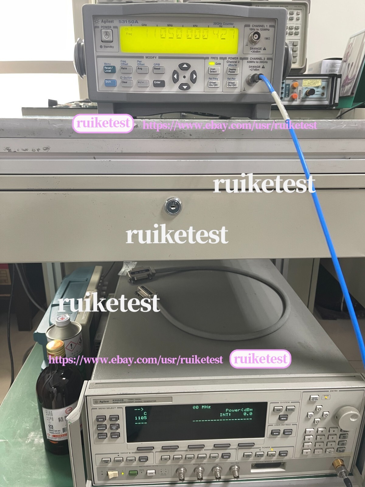 Agilent Keysight 53150A 10Hz-20GHz CW Microwave Frequency Counter _1097