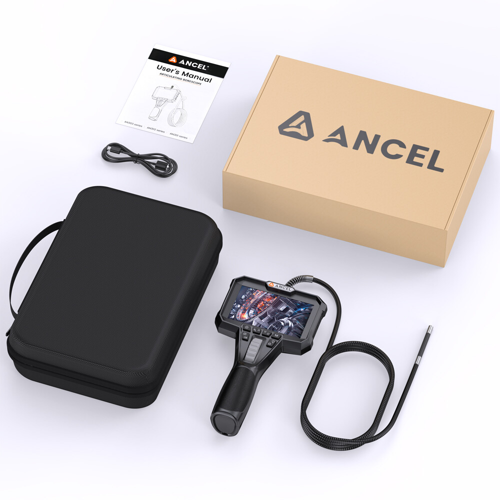 210° 4.3inch Inspection Camera with Screen Borescope Camera 3.9MM Scope Diamete