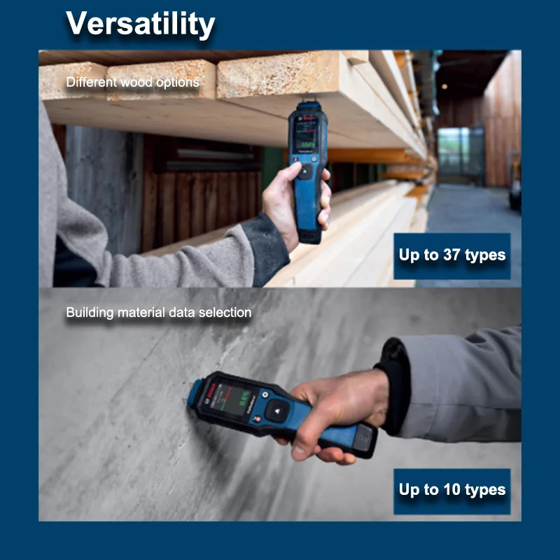 Bosch GMP2-15 Wood Moisture Meter Hygrometer LCD Brick Timber Damp Detector IP65