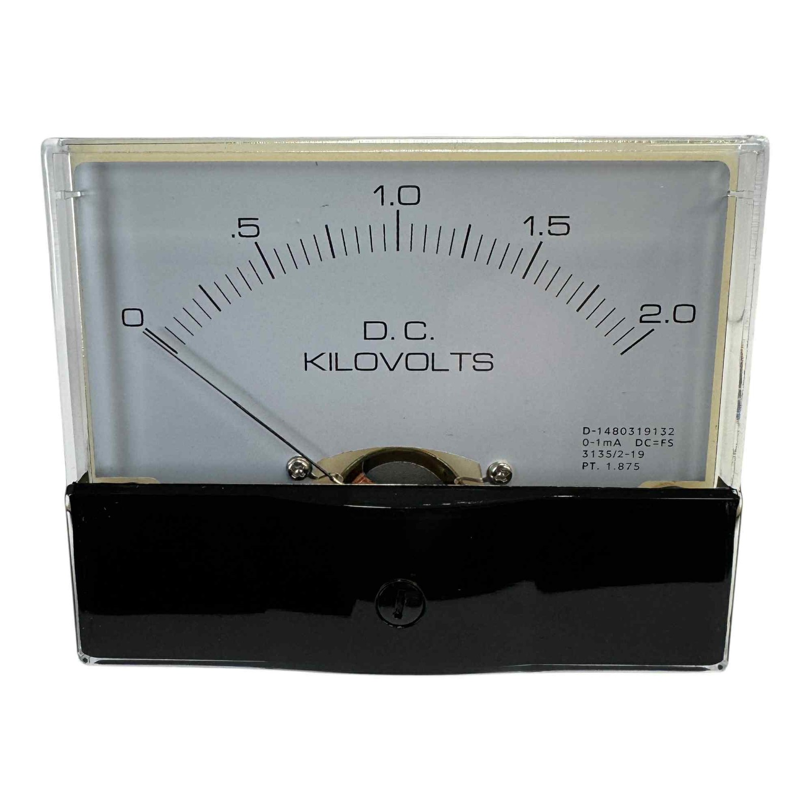 Rectangular DC Panel Meter Voltmeter 0–2000V, 4×3.5″ High Voltage Meter 2kv