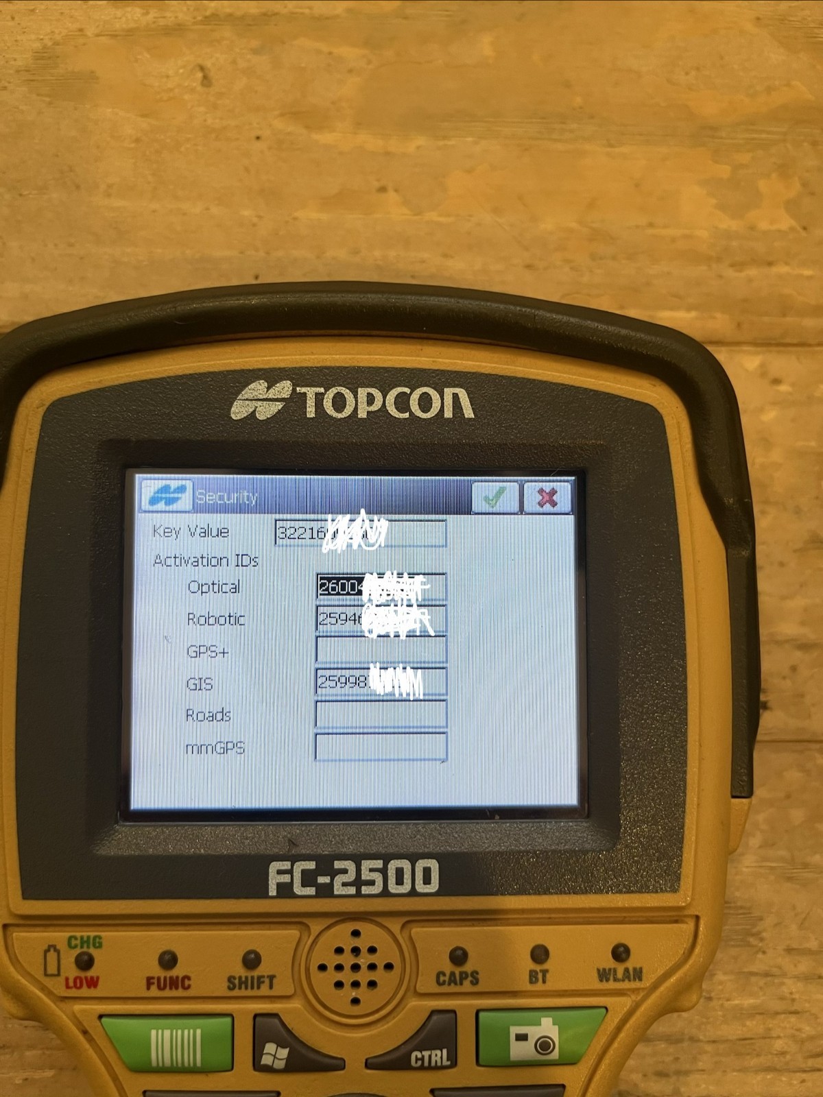 Topcon FC-2500 Data Collector | Unlocked SurvCE 4.02 & TopSurv 8