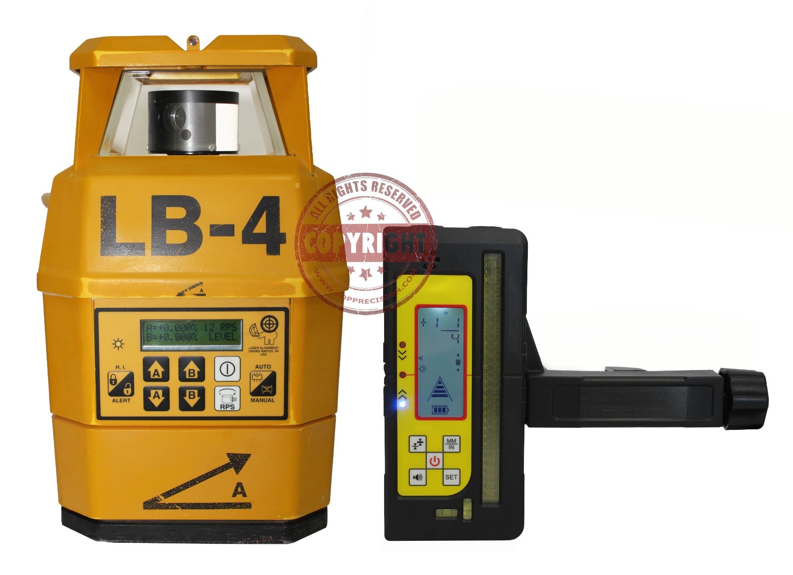 LASER ALIGNMENT LB-4 ROTARY DUAL SLOPE LASER LEVEL,TRANSIT,GRADE,TOPCON,SPECTRA