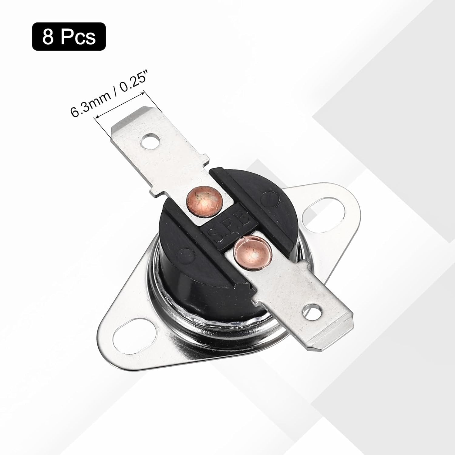 KSD301 Thermostat 120°C/248°F 10A Normally Closed N.C Adjus Number of Items: 8