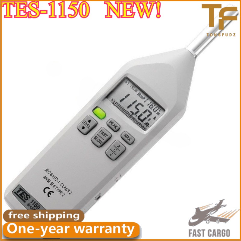 1PC NEW TES-1150 Digital Sound Level Meter（30 To 130dB) Warranty for One Year#