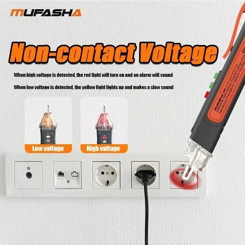 Non-Contact Voltage Detector 12-1000V AC Tester Pen Smart Breakpoint Finder