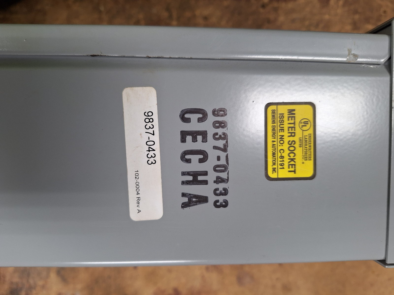 Siemens Meter Socket 9837-0433 20A 600V New Surplus No Box