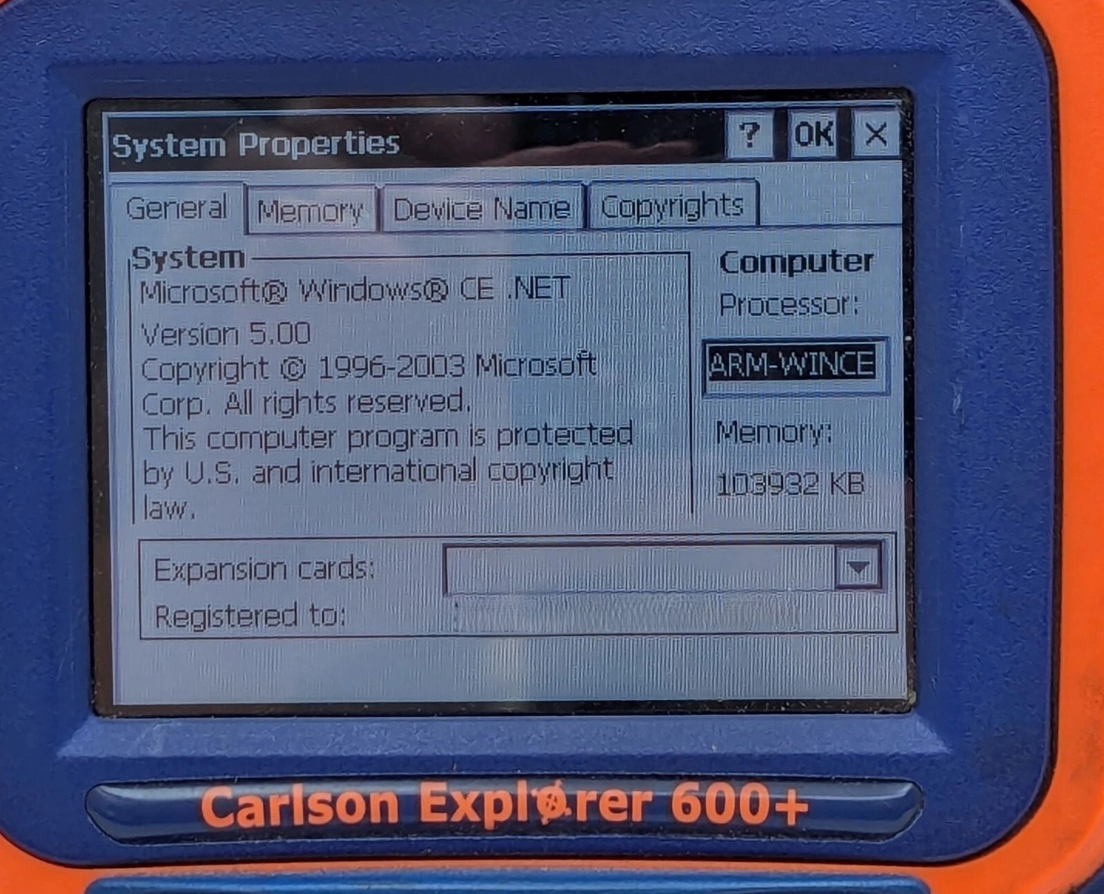 Carlson Explorer Model 600+ Rugged Data Collector SurvCE Software w/ Case Bundle
