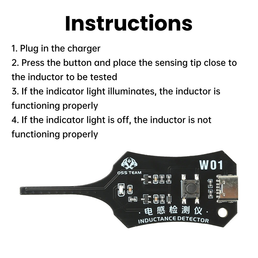 Universal Inductance Tester W01 Inductor Detectors With Compactly Construction