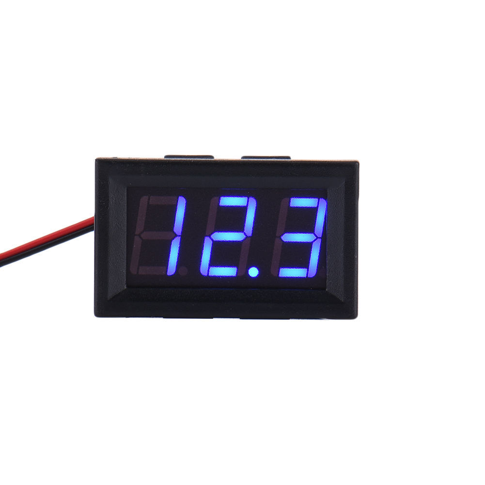 4.5-30V DC Two-Wire 0.56″ Red Green Blue Panel Mount Digital Voltage Voltmeter