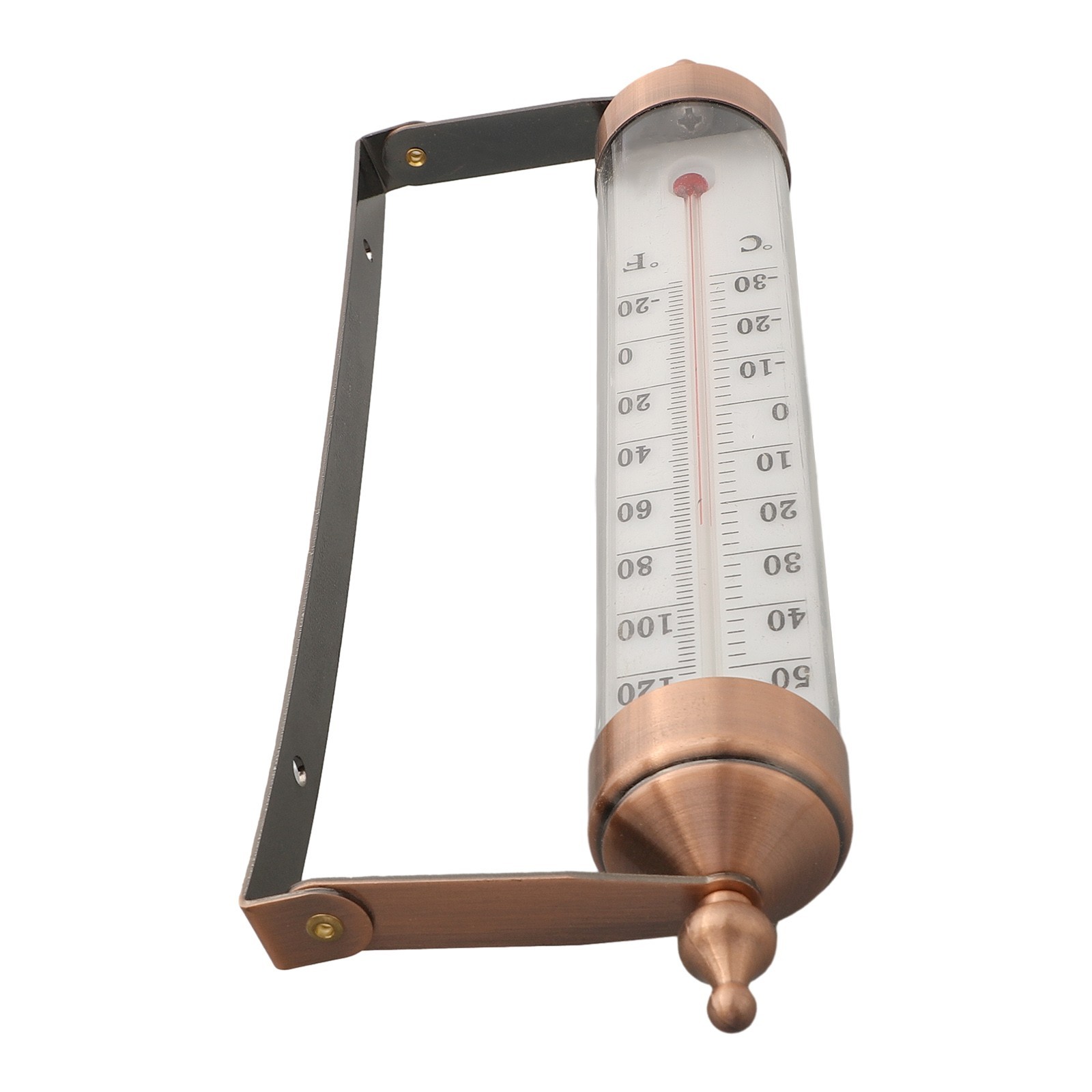 Cordless Indoor Outdoor Thermometer 10 Inch Dual Scale Steel Construction