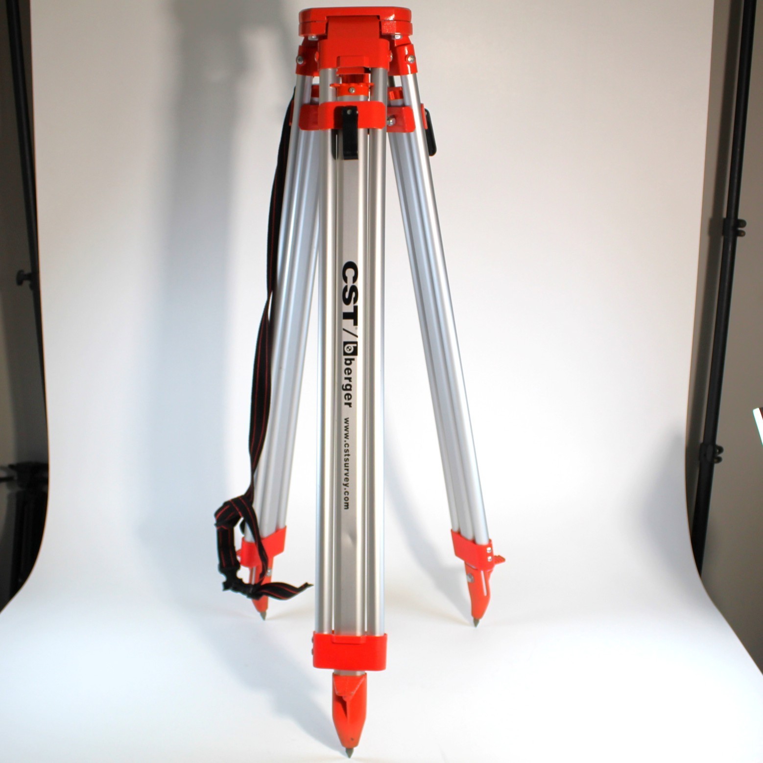 CST/Berger 60-ALQCI20 Universal Contractors Aluminum Tripod Quick Clamp Orange