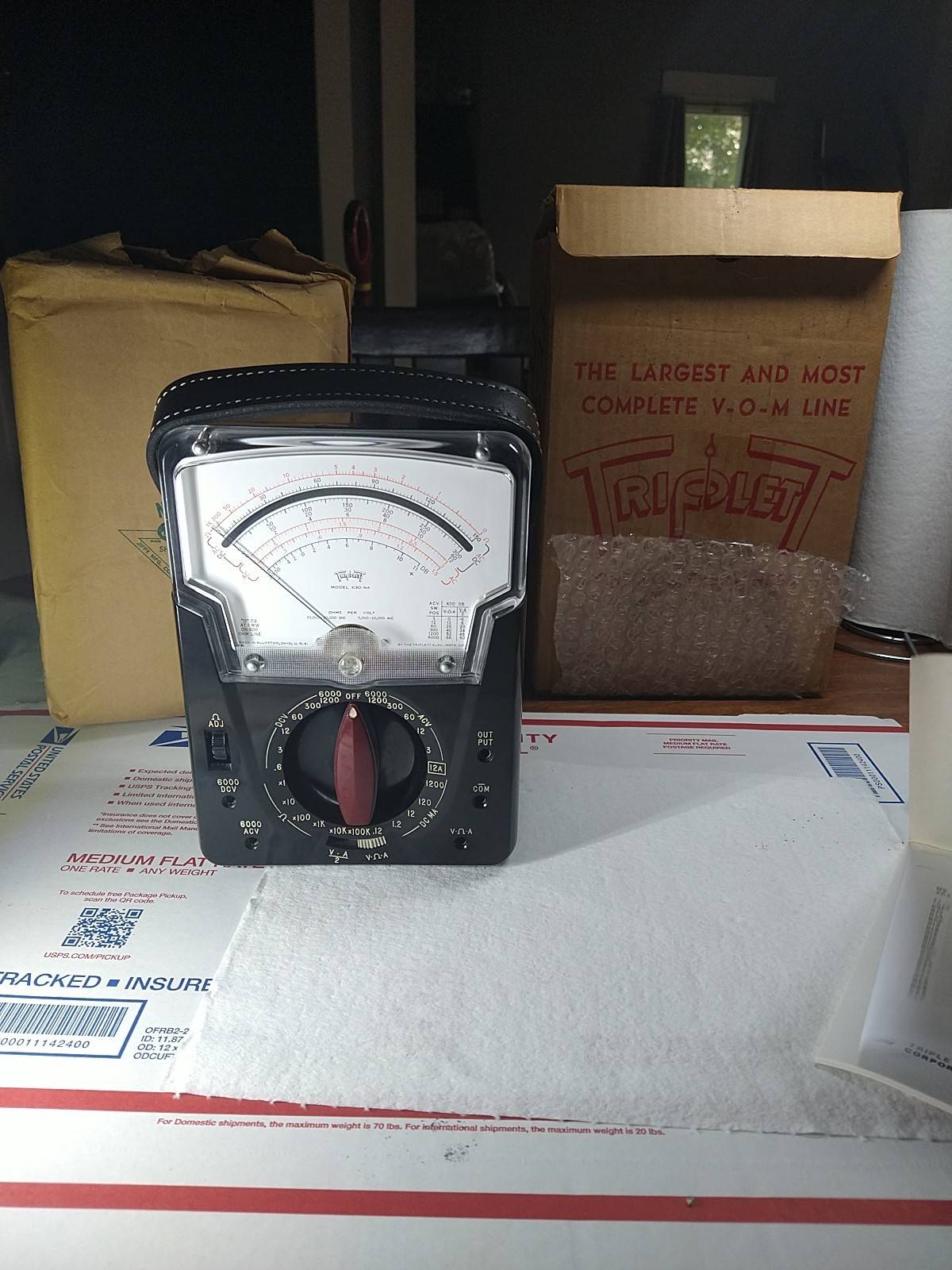 TRIPLETT VOLT OHMS METER 630-NA NEVER USE FOR COLLECTORS PEOPLE WITH ORIGINAL BO