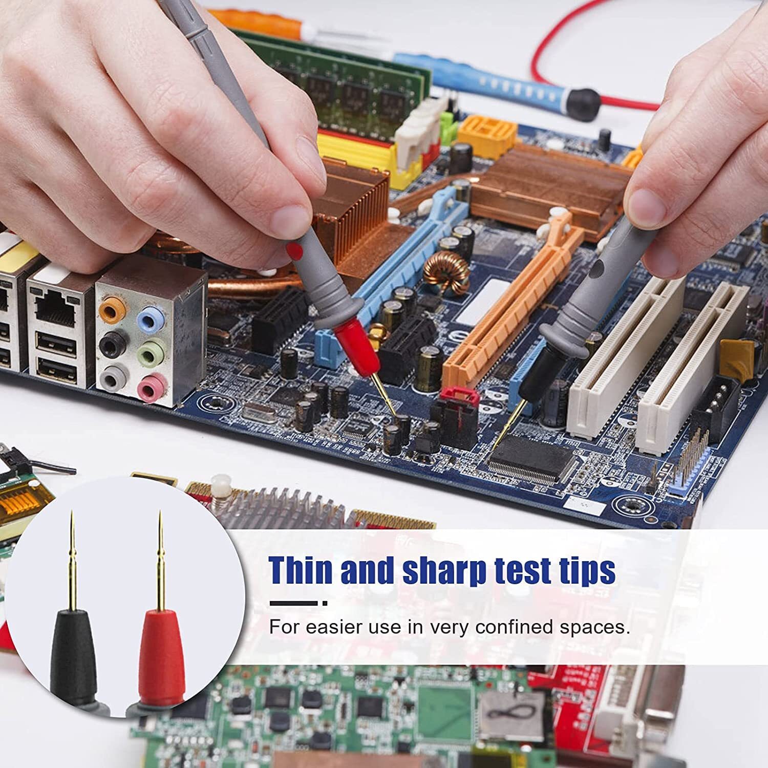 1000V 20A Digital Multimeter Universal Probe Wire Cable Test Lead Alligator Clip
