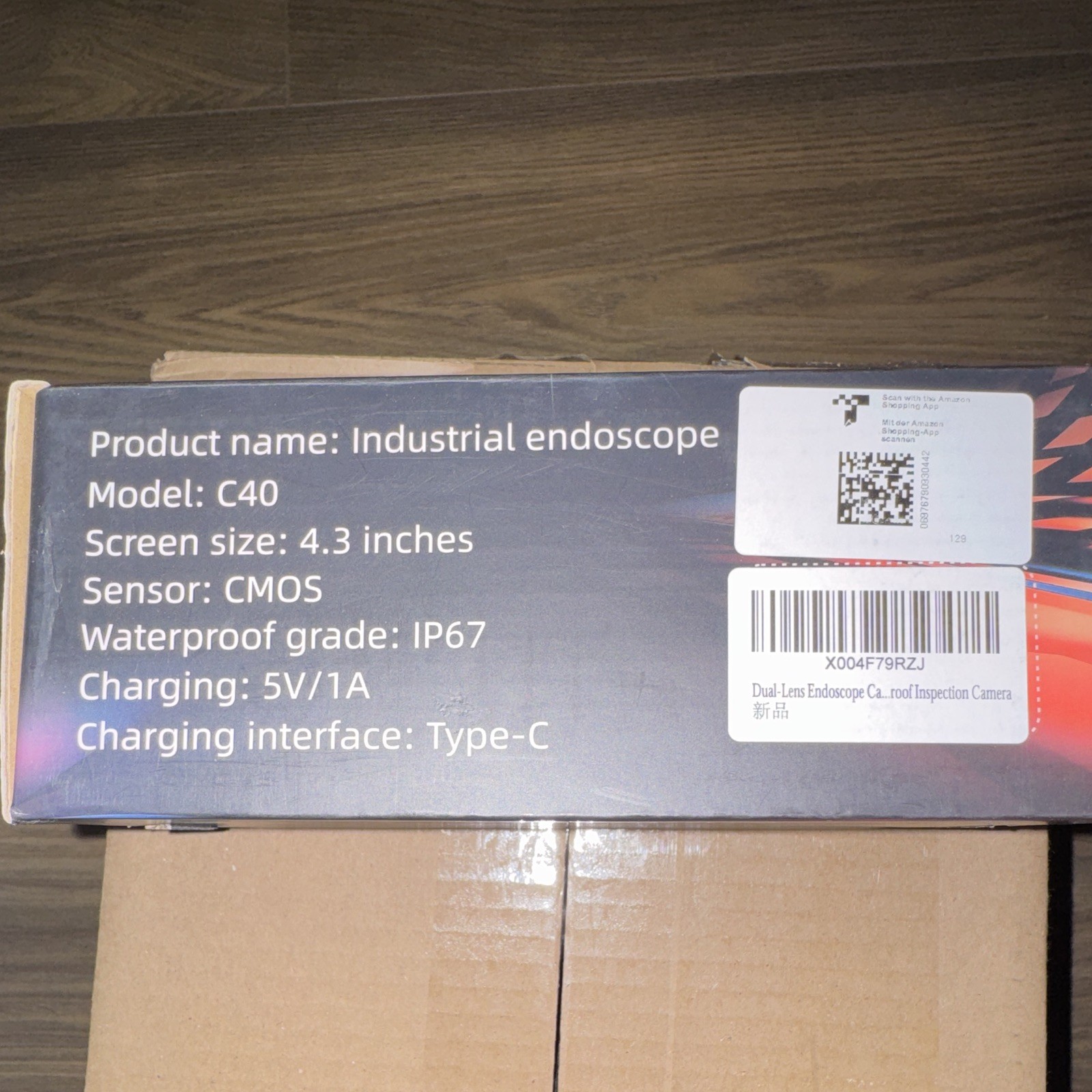 ENNOVOR C40 Industrial Endoscope Semi-Rigid LCD Waterproof USB Type-C