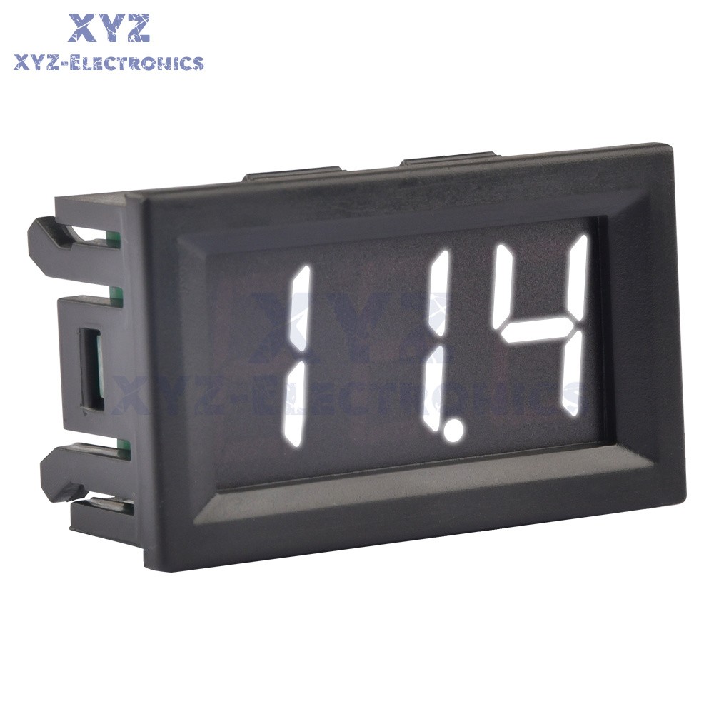 0.56 inch LED Display DC0V-100V Panel Meter Digital Voltmeter Three Wires 5Color