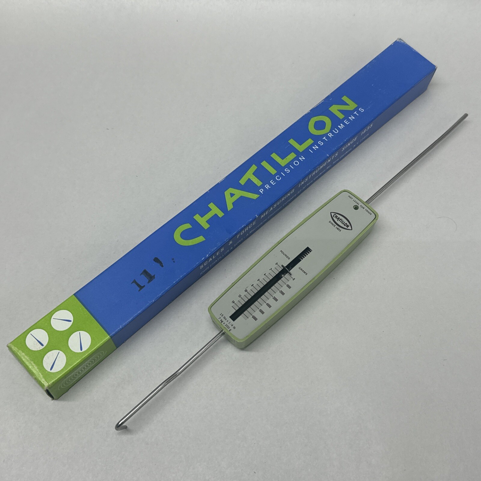 Chatillon LP15 Precison Push Pull Gage 15 Lbs in 1/4 lb 0-6800 Grams NEW NOS LP