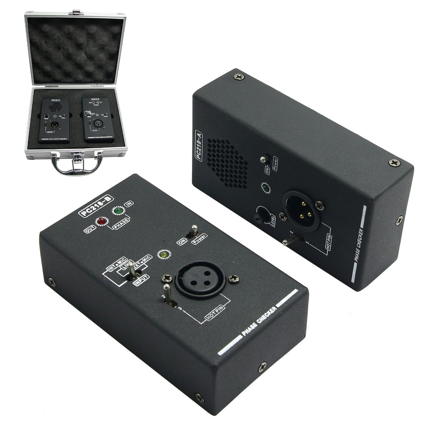 PC218 Phase Polarity Tester Checker Detector Audio Speaker Mic Sound Testing US