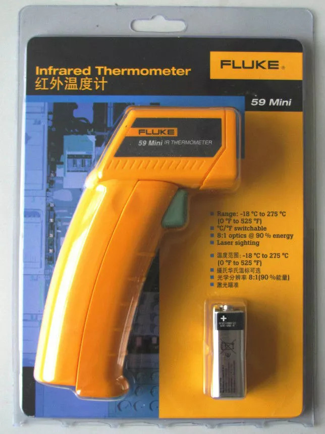 Fluke 59 Mini Handheld Laser Infrared Thermometer Gun !!NEW!! F59